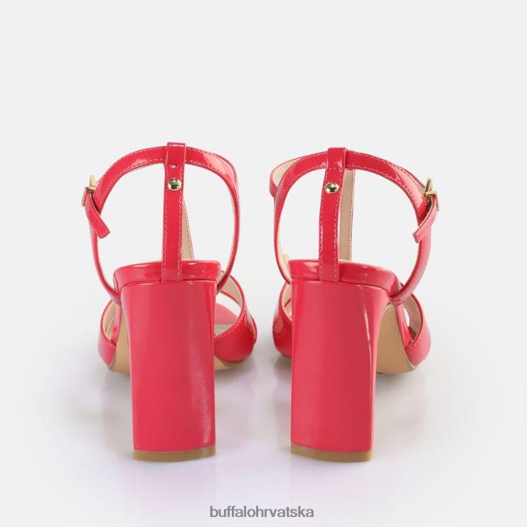 tamno roza Buffalo veganske sandale s petom u jean kavezu |sandale TDD6T529